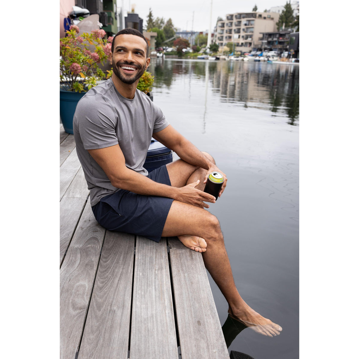 Cutter & Buck Coastline Recycled Double Peached Mens Short Sleeve Tee