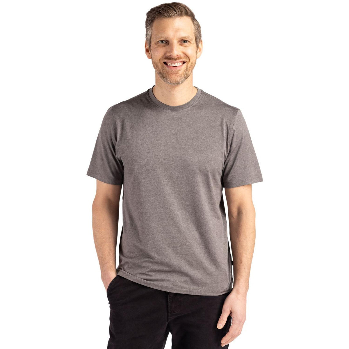Cutter & Buck Coastline Recycled Double Peached Mens Short Sleeve Tee