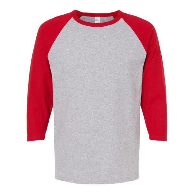 M&O Raglan Three-Quarter Sleeve Baseball T-Shirt