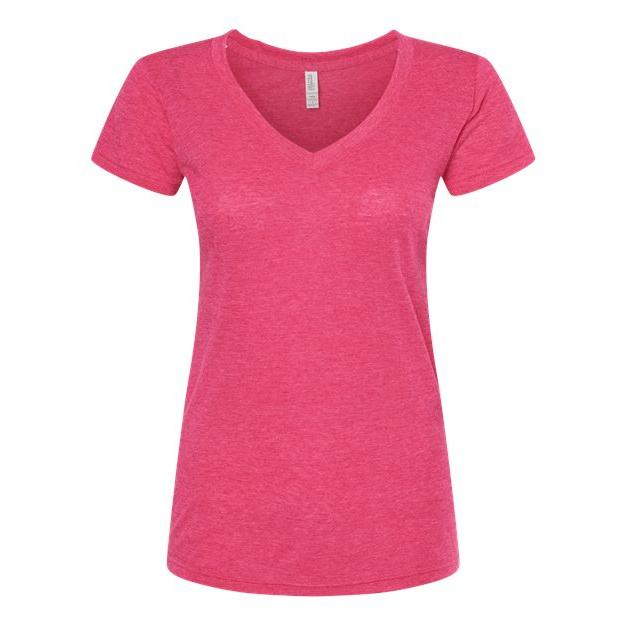 M&O Women's Deluxe Blend V-Neck T-Shirt