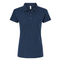 M&O Women's Ringspun Pique Polo