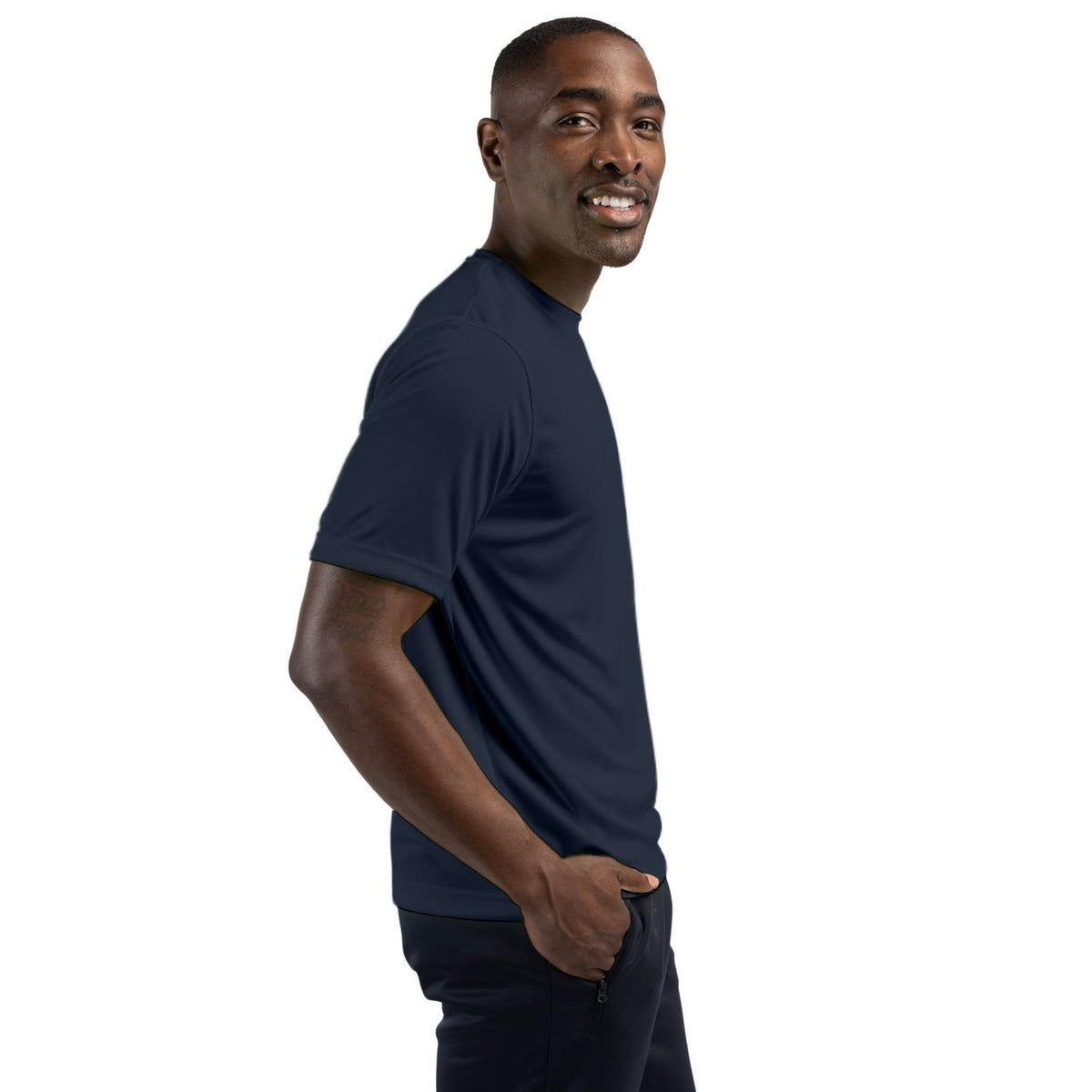 Clique Spin Solution-dyed Performance Jersey Mens Short Sleeve Tee