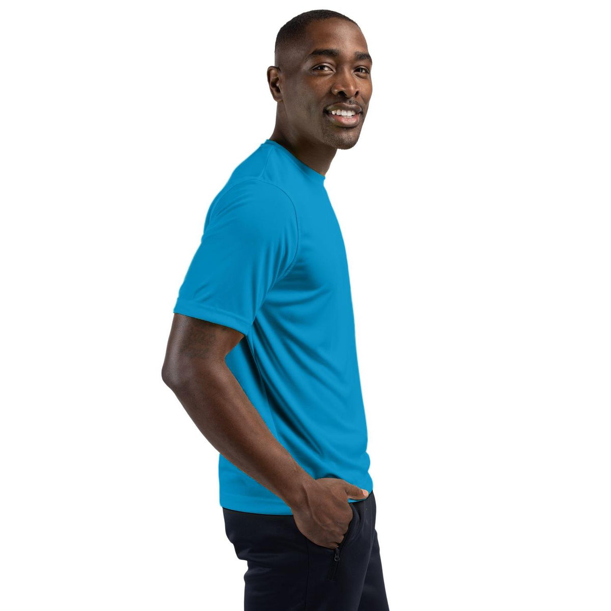 Clique Spin Solution-dyed Performance Jersey Mens Short Sleeve Tee