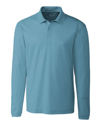 Clique Spin Solution-dyed Performance Pique Mens Long Sleeve Polo