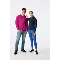 Clique Spin Solution-dyed Performance Pique Mens Long Sleeve Polo