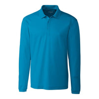 Clique Spin Solution-dyed Performance Pique Mens Long Sleeve Polo