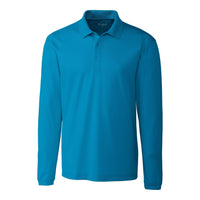 Clique Spin Solution-dyed Performance Pique Mens Long Sleeve Polo