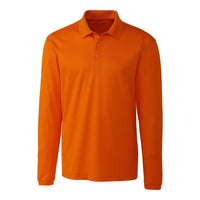 Clique Spin Solution-dyed Performance Pique Mens Long Sleeve Polo