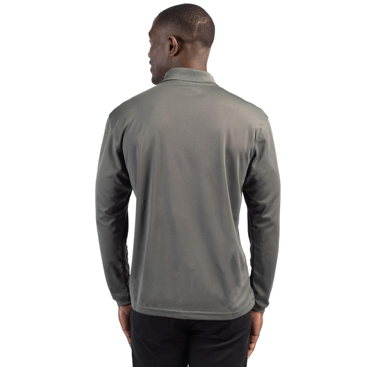 Clique Spin Solution-dyed Performance Pique Mens Long Sleeve Polo