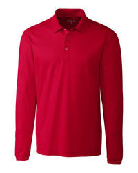 Clique Spin Solution-dyed Performance Pique Mens Long Sleeve Polo