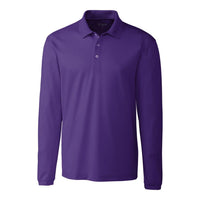 Clique Spin Solution-dyed Performance Pique Mens Long Sleeve Polo