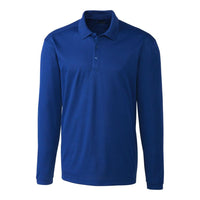 Clique Spin Solution-dyed Performance Pique Mens Long Sleeve Polo