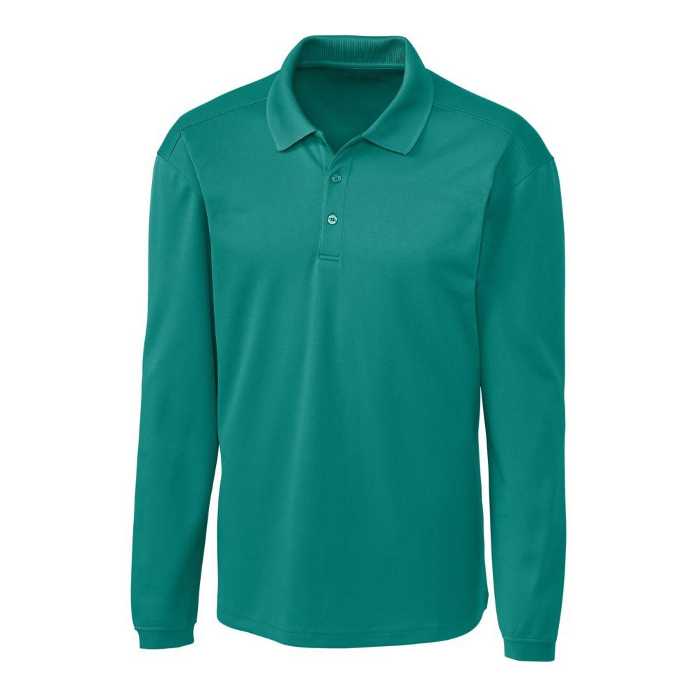 Clique Spin Solution-dyed Performance Pique Mens Long Sleeve Polo