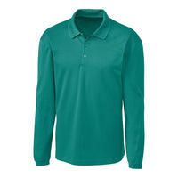 Clique Spin Solution-dyed Performance Pique Mens Long Sleeve Polo