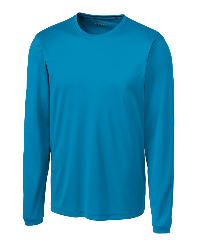 Clique Spin Solution-dyed Performance Jersey Mens Long Sleeve Tee