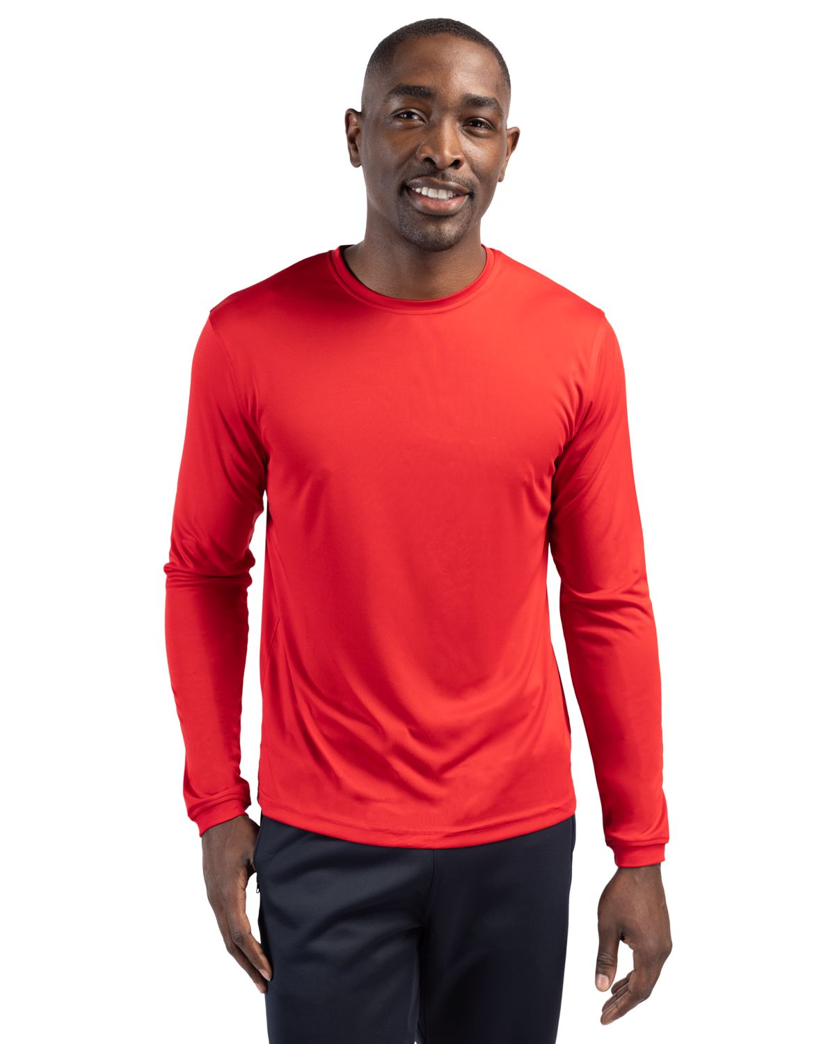 Clique Spin Solution-dyed Performance Jersey Mens Long Sleeve Tee