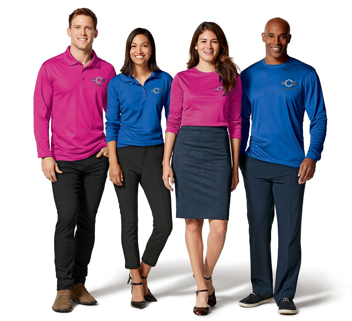 Clique Spin Solution-dyed Performance Jersey Mens Long Sleeve Tee