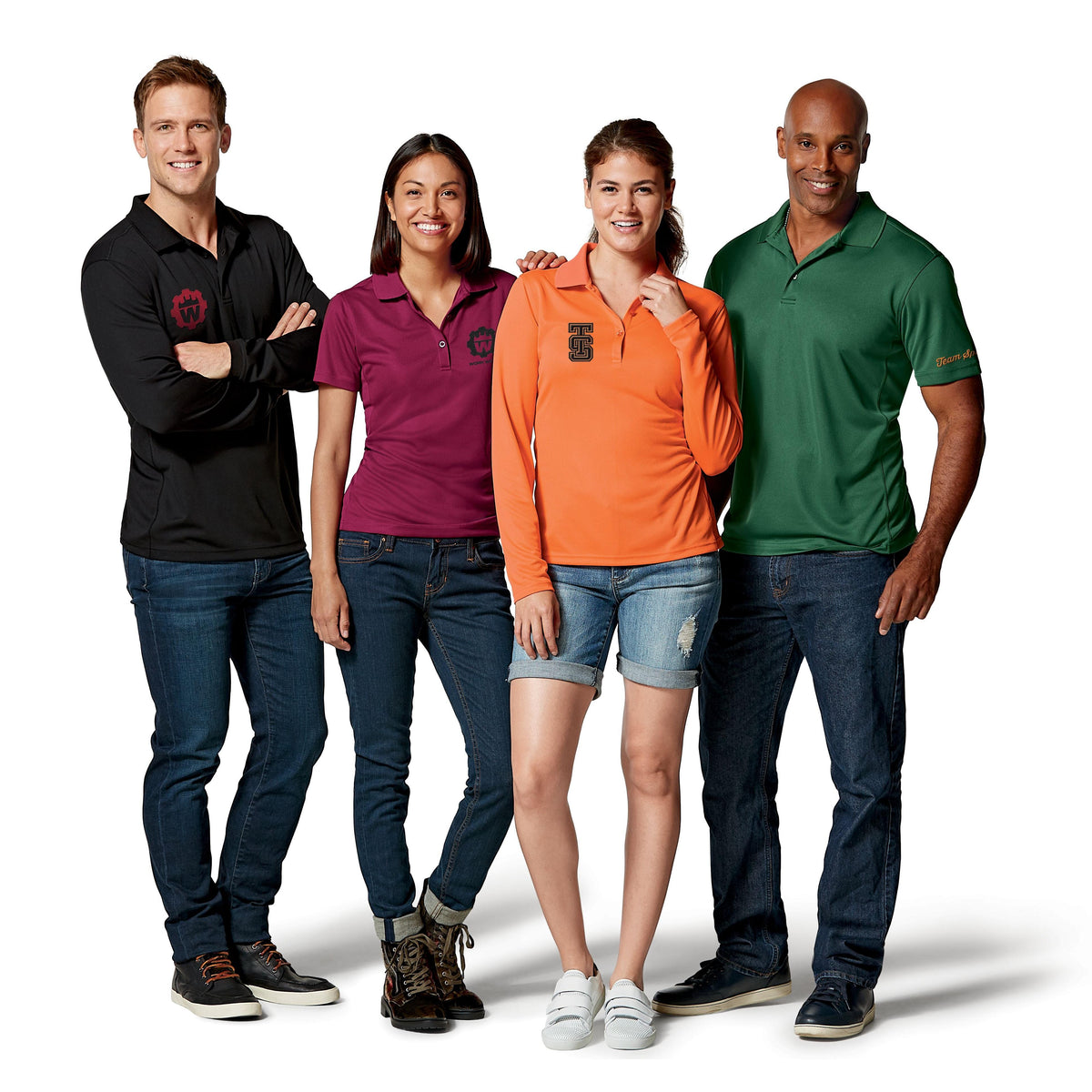 Clique Ice Pique Tech Mens Long Sleeve Polo