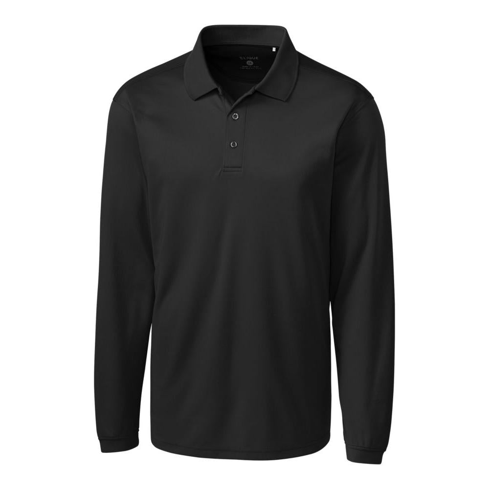 Clique Ice Pique Tech Mens Long Sleeve Polo