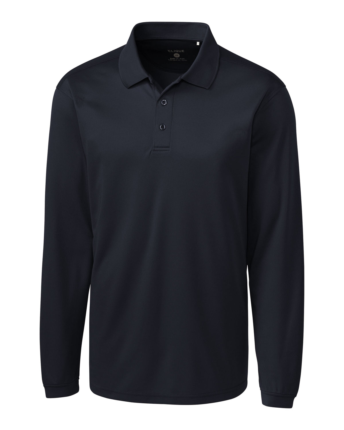 Clique Ice Pique Tech Mens Long Sleeve Polo