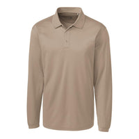 Clique Ice Pique Tech Mens Long Sleeve Polo