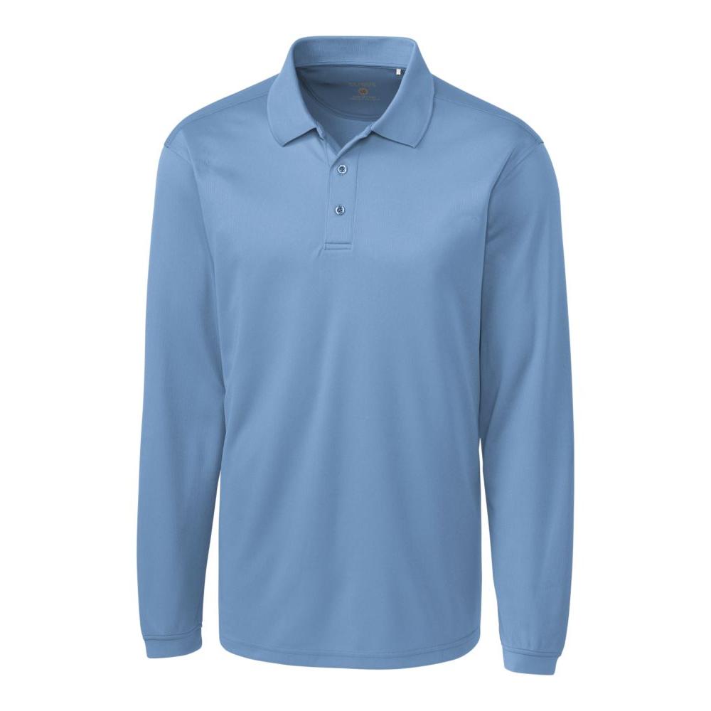 Clique Ice Pique Tech Mens Long Sleeve Polo