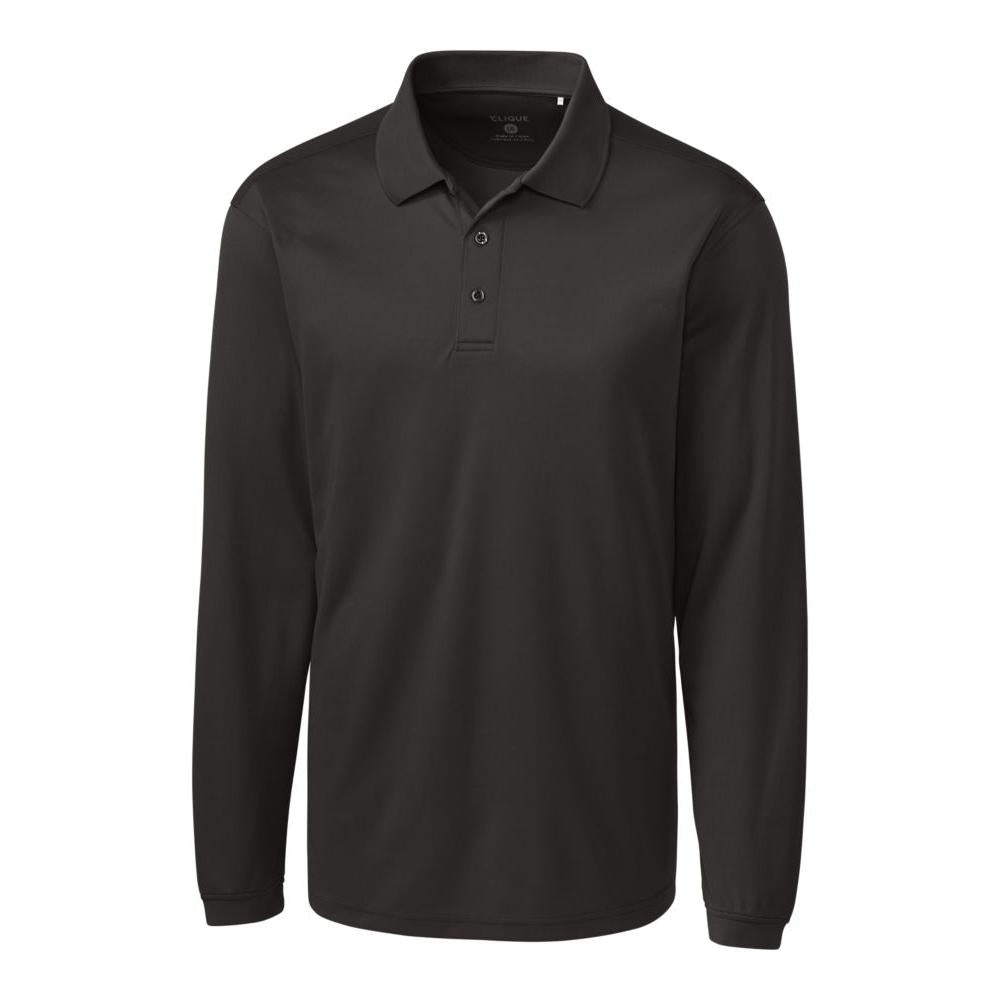 Clique Ice Pique Tech Mens Long Sleeve Polo