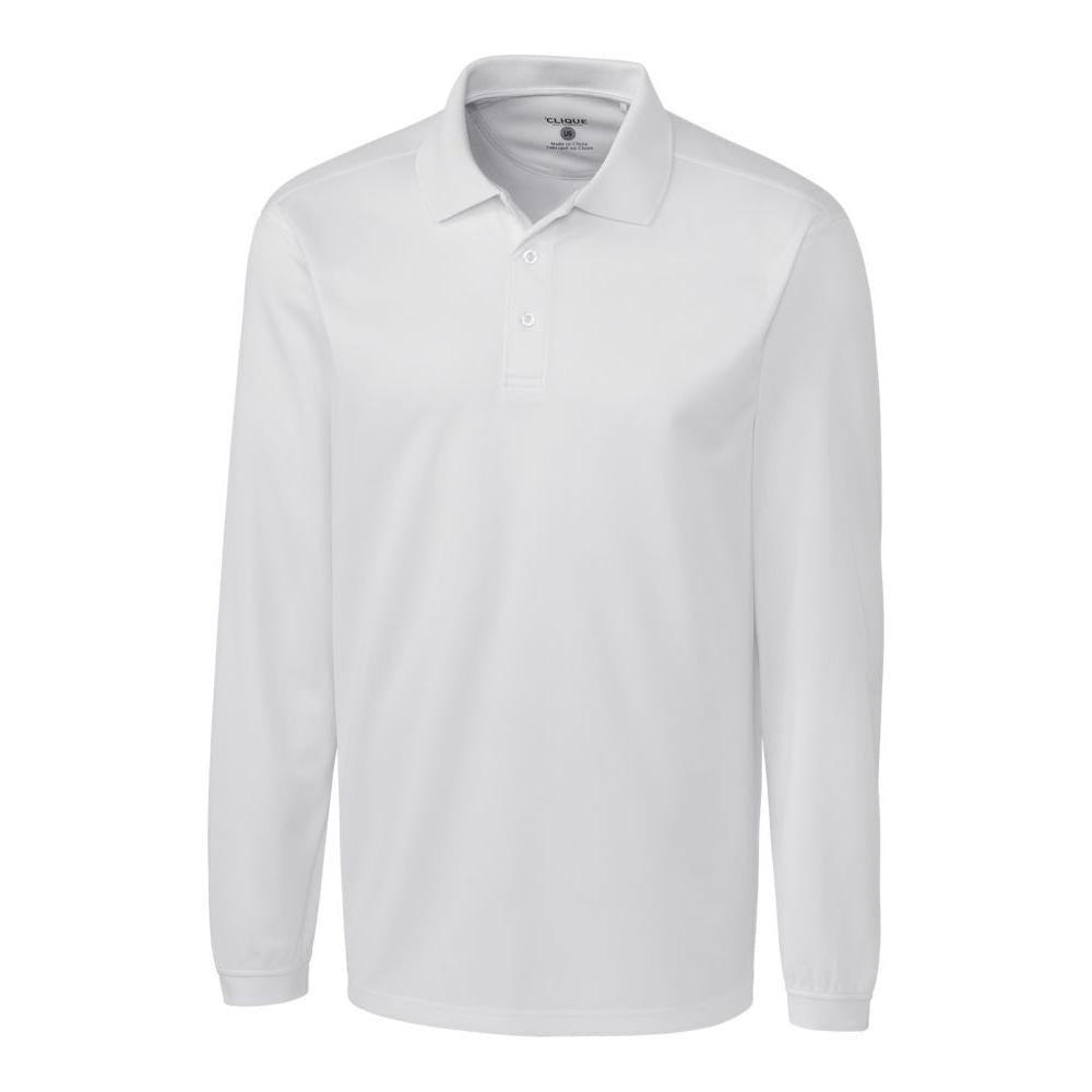 Clique Ice Pique Tech Mens Long Sleeve Polo