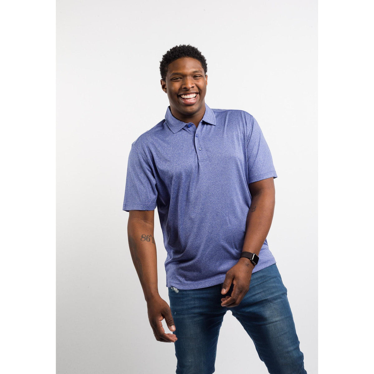 Clique Charge Active Jersey Mens Polo