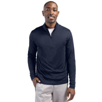 Clique Spin Solution-dyed Performance Interlock Mens Half Zip
