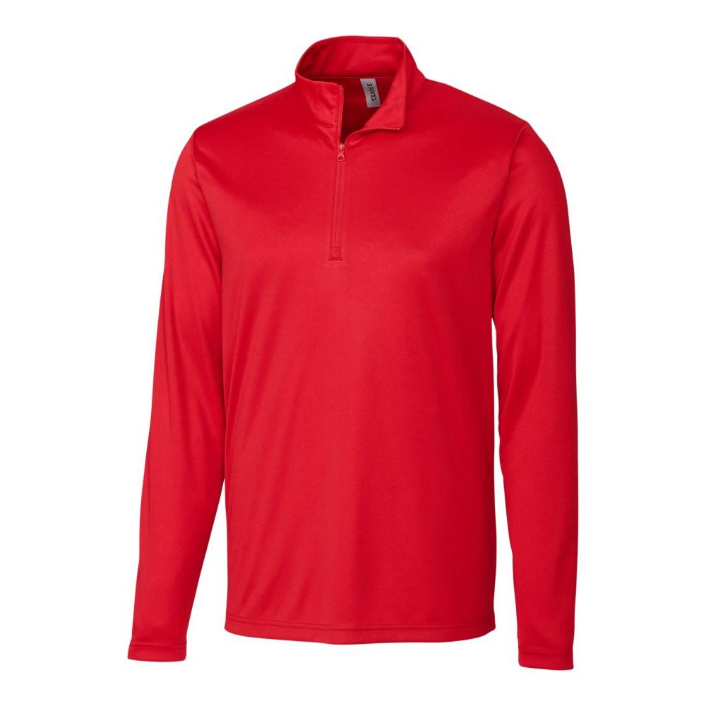 Clique Spin Solution-dyed Performance Interlock Mens Half Zip