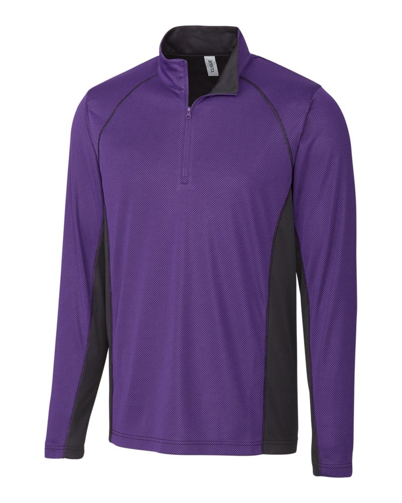 Clique Ice Pique Colorblock Tech Mens Half Zip