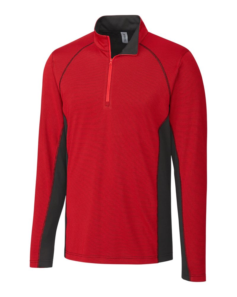 Clique Ice Pique Colorblock Tech Mens Half Zip