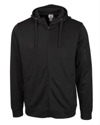 Clique Lift Solution-dyed Performance Unisex Full Zip Hooded Sweatshirt