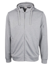Clique Lift Solution-dyed Performance Unisex Full Zip Hooded Sweatshirt