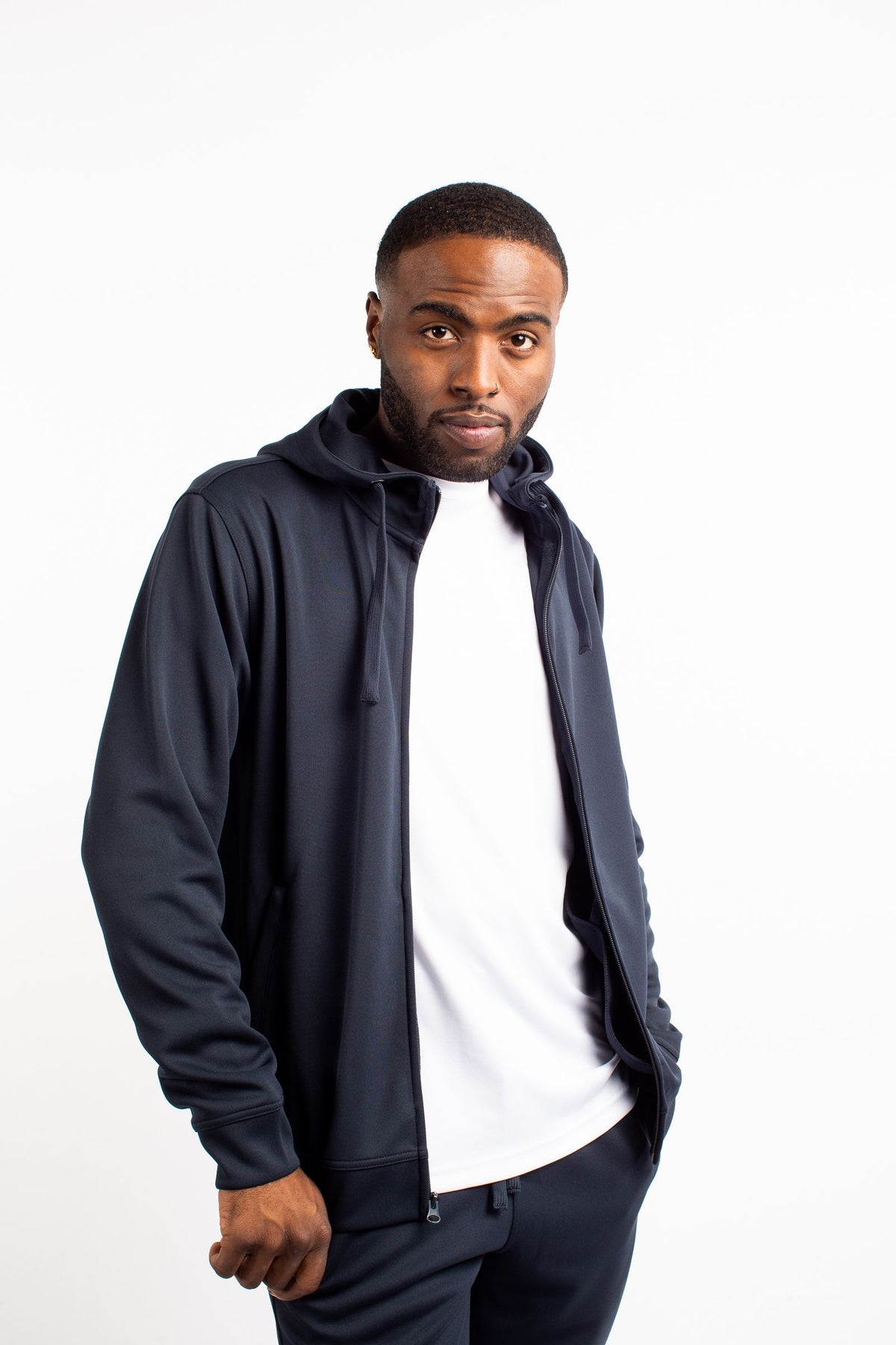 Clique Lift Solution-dyed Performance Unisex Full Zip Hooded Sweatshirt