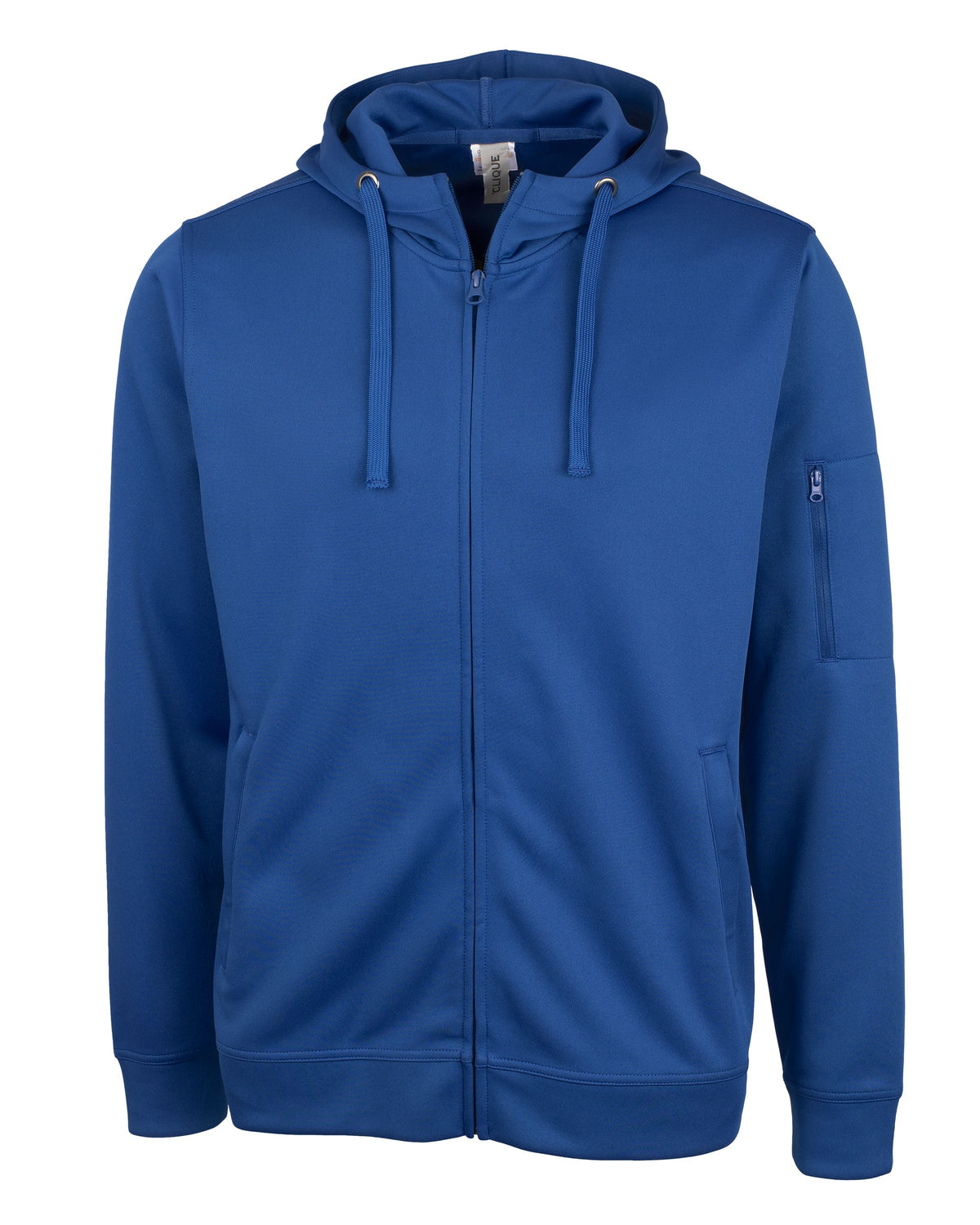 Clique Lift Solution-dyed Performance Unisex Full Zip Hooded Sweatshirt