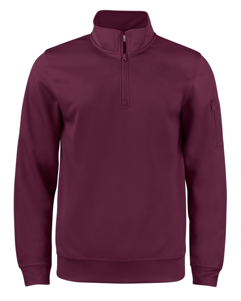 Clique Lift Solution-dyed Performance Unisex Half Zip Sweatshirt