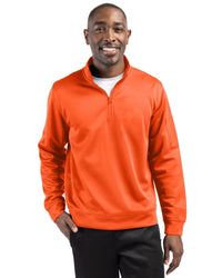 Clique Lift Solution-dyed Performance Unisex Half Zip Sweatshirt
