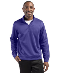 Clique Lift Solution-dyed Performance Unisex Half Zip Sweatshirt