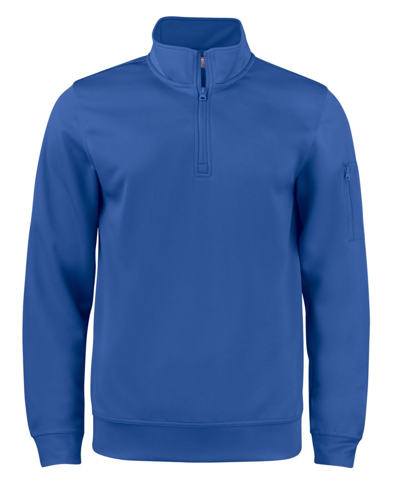 Clique Lift Solution-dyed Performance Unisex Half Zip Sweatshirt