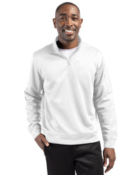 Clique Lift Solution-dyed Performance Unisex Half Zip Sweatshirt