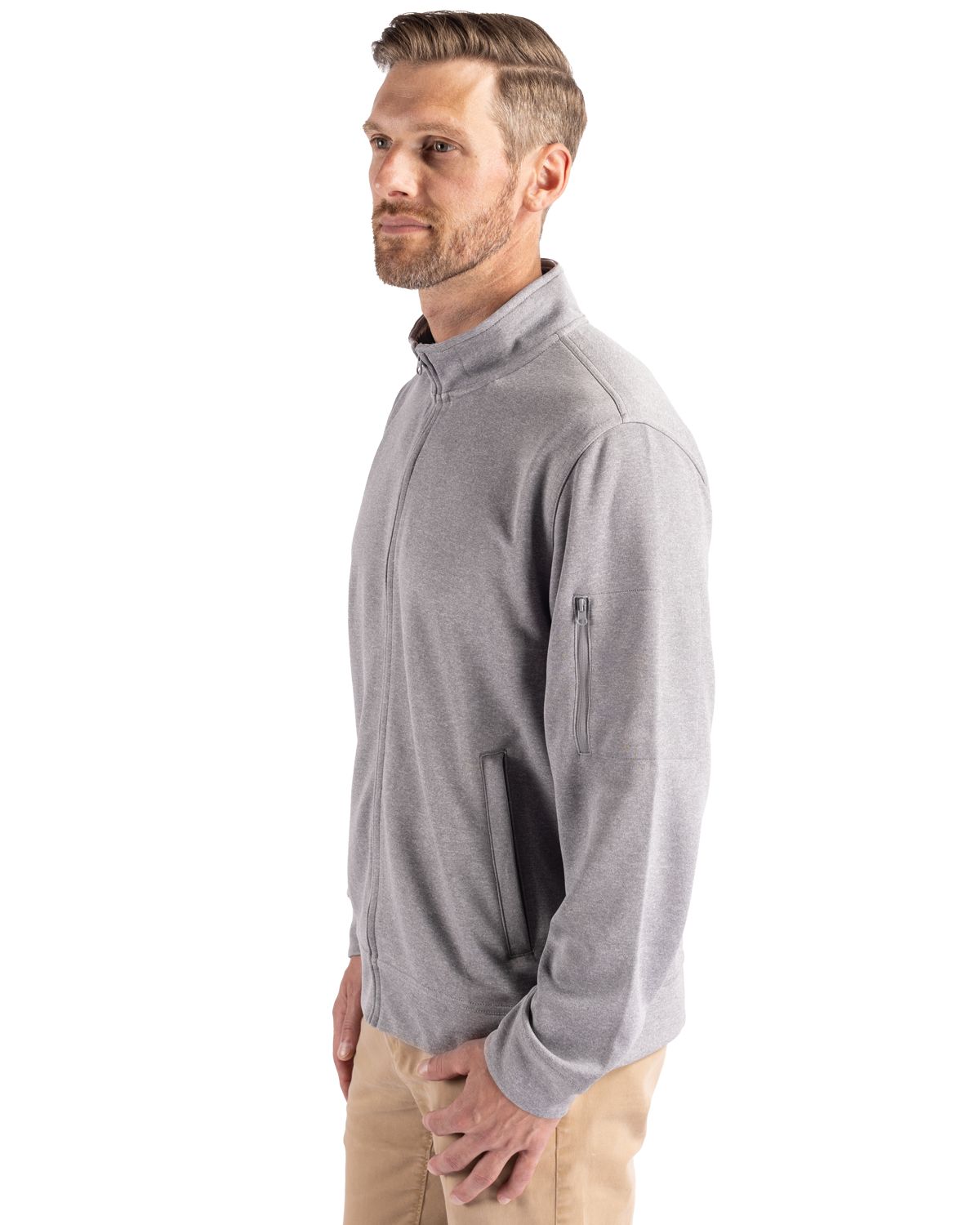 Clique Lift Solution-dyed Performance Unisex Full Zip Sweatshirt