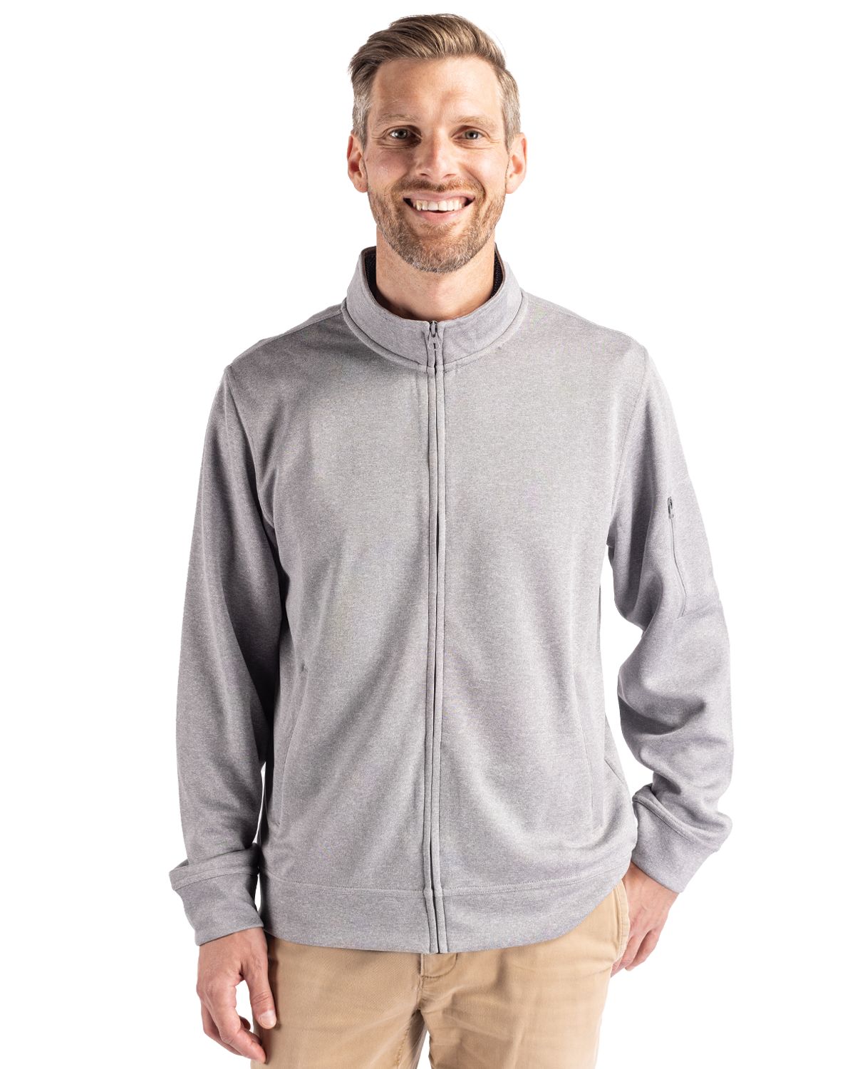 Clique Lift Solution-dyed Performance Unisex Full Zip Sweatshirt
