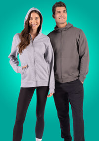 Clique Drive Recycled Unisex Full Zip Hooded Sweatshirt