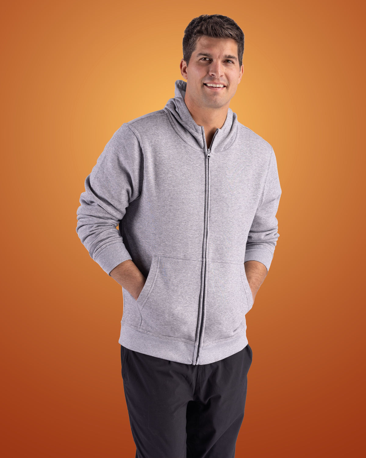 Clique Drive Recycled Unisex Full Zip Hooded Sweatshirt