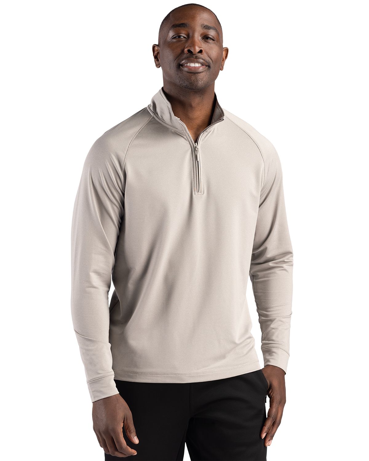 Clique Dash Recycled Mens Quarter Zip Sweatshirt