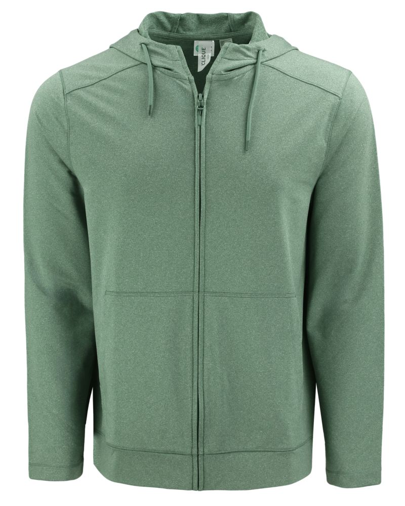 Clique Dash Recycled Mens Full Zip Hooded Sweatshirt