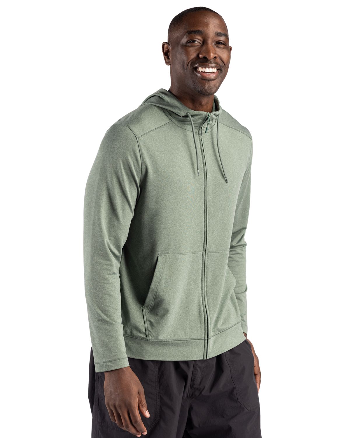 Clique Dash Recycled Mens Full Zip Hooded Sweatshirt
