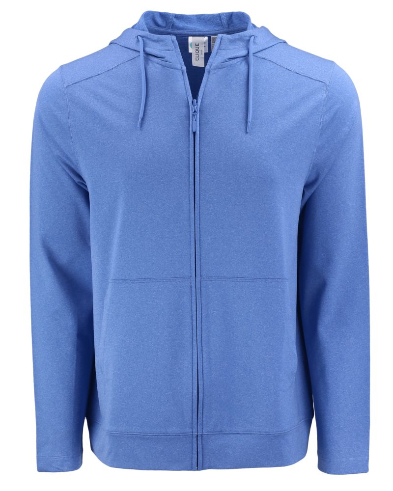 Clique Dash Recycled Mens Full Zip Hooded Sweatshirt